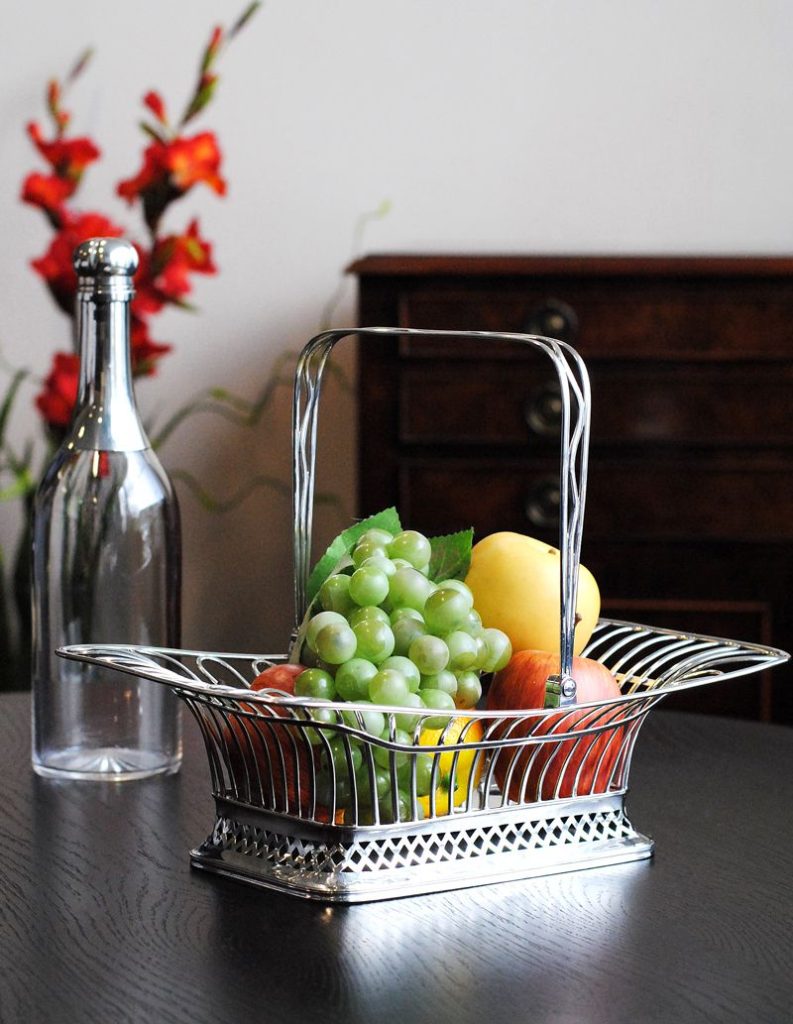 silver basket
