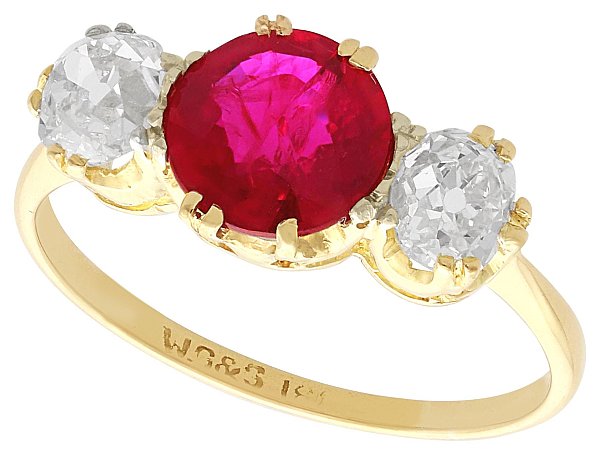 Ruby Trilogy Ring