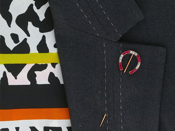 Horseshoe Pin Brooch