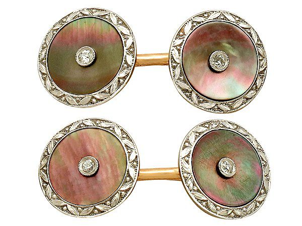 pearl cufflinks