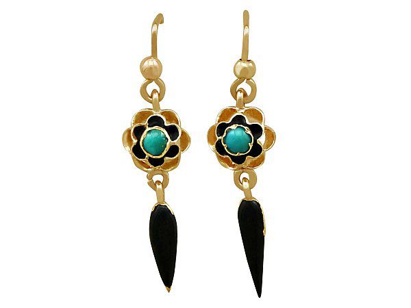turquoise drop earrings