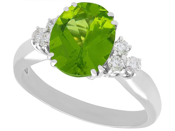 peridot dress ring vintage