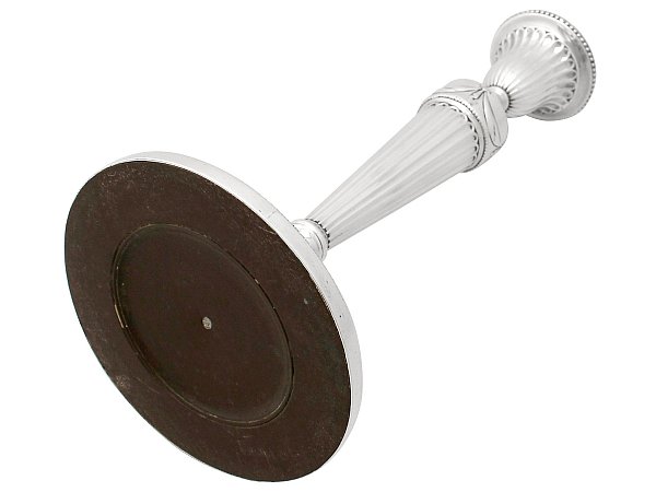 silver candlestick base