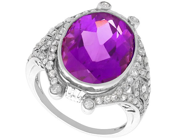 amethyst and diamond dress ring