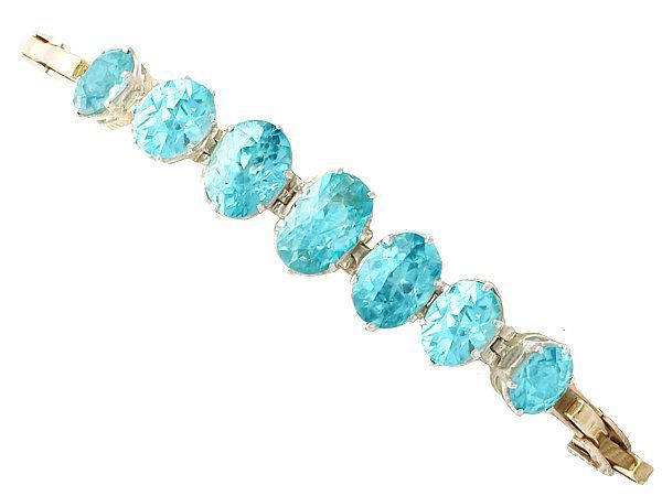 blue zircon bracelet 