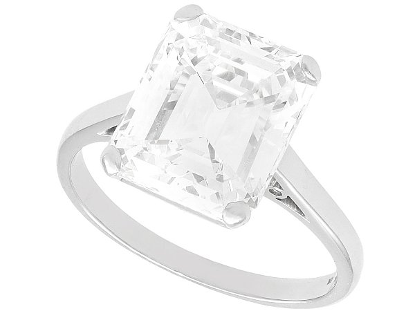 expensive emerald cut diamond ring
