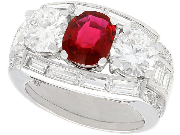 ruby and diamond ring