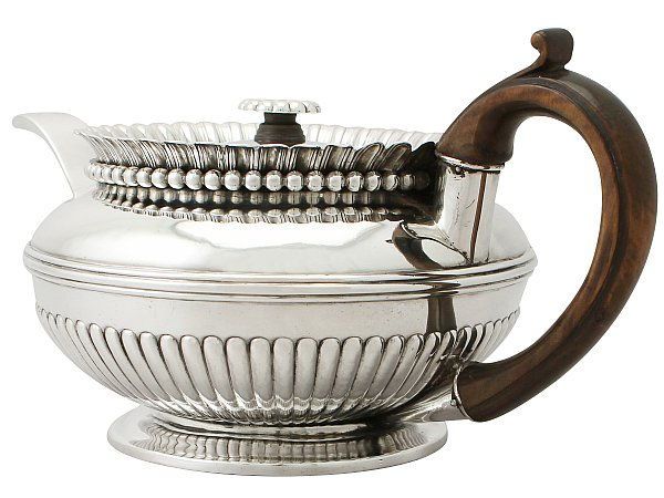 Silver teapot