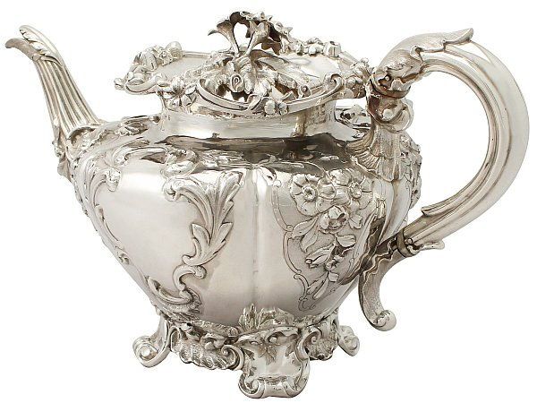 Silver teapot
