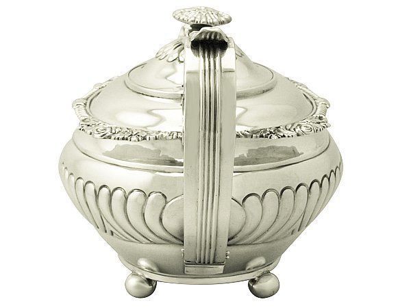 Silver teapot