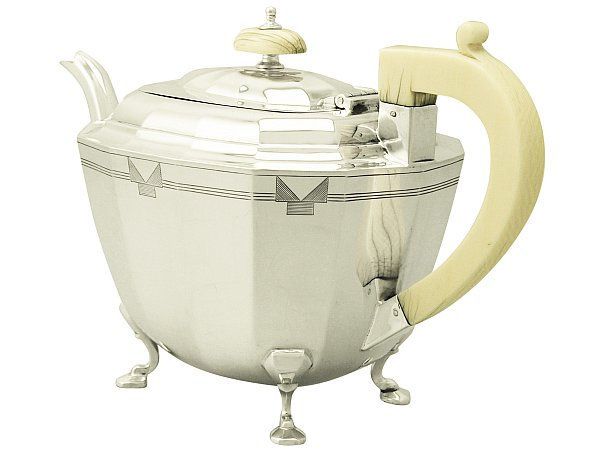 Silver teapot