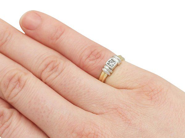diamond pinky ring