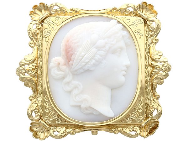 victorian cameo brooch