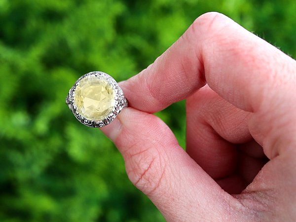 yellow sapphire ring