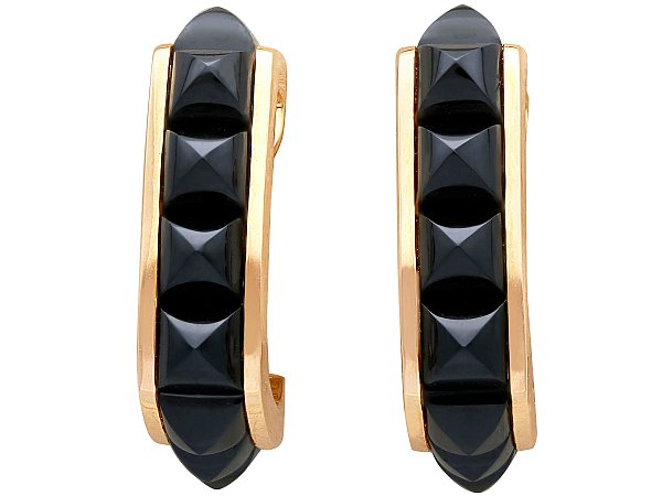 Onyx Earrings to Match a Yellow Dress
