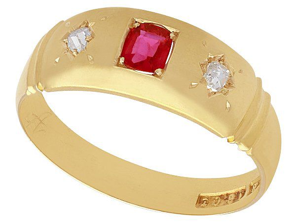 Old Mine Cut Diamond Ring