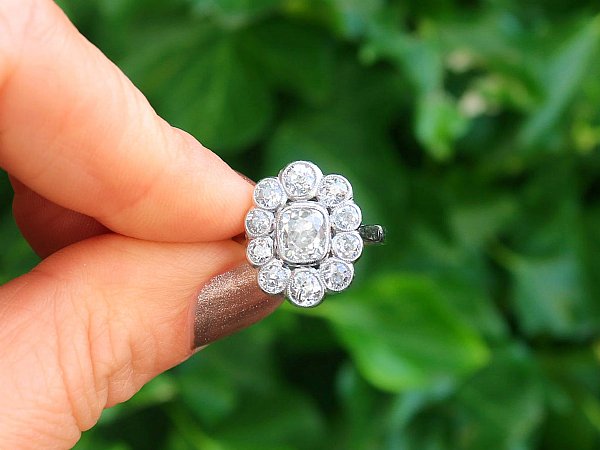 old mine cut diamond ring