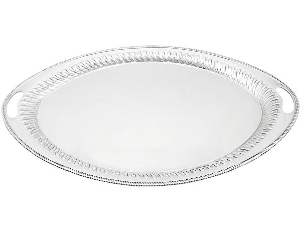 silver tea tray