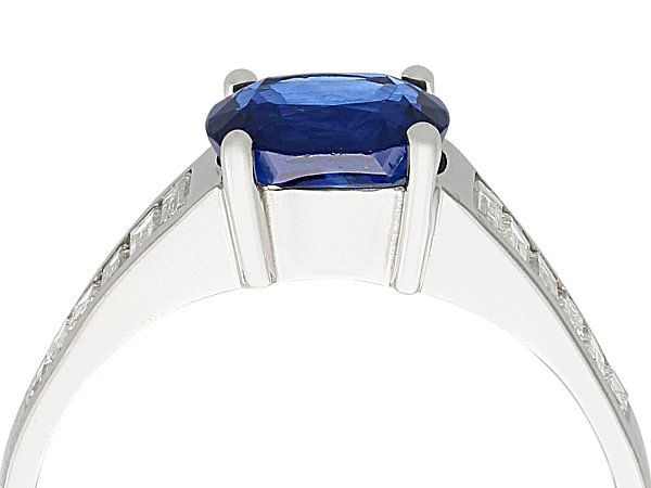 Sapphire Oval Dainty Engagement Ring