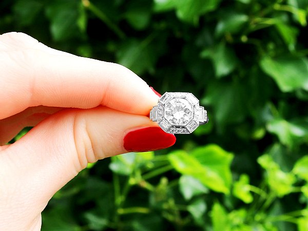 collet set engagement ring