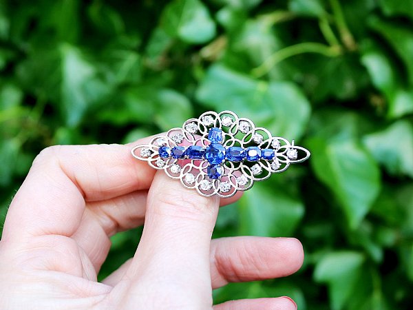 Blue Bridal Brooches