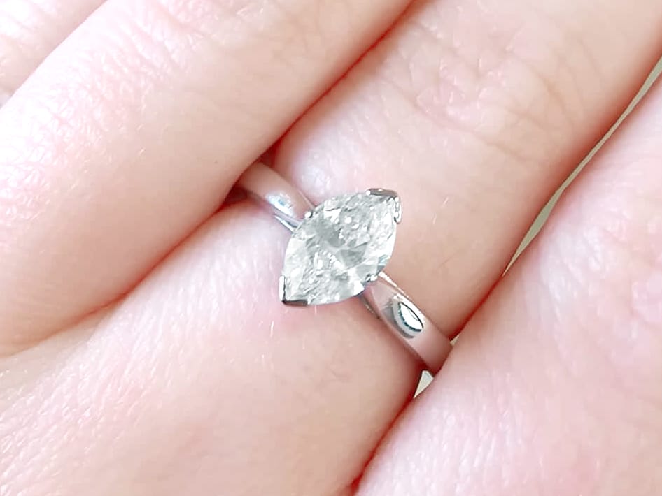 marquise cut diamond ring