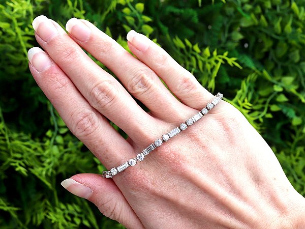 Styling eternity rings with diamond tennis bracelets