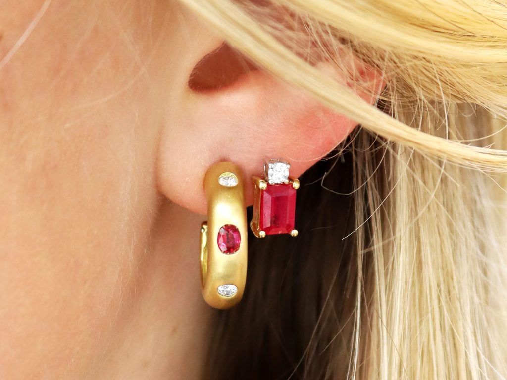 gemstone earrings 