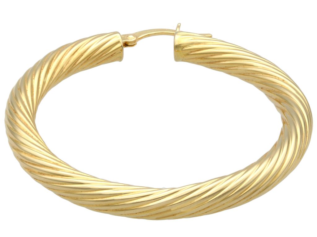 vintage gold hoop earrings 
