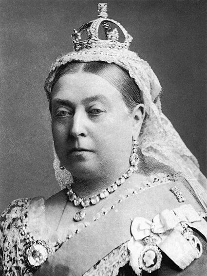 Queen Victoria wearing the Lahore Diamond