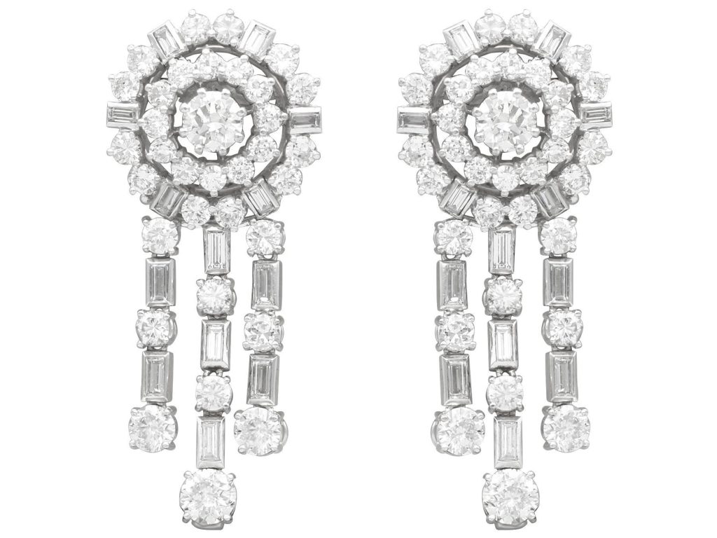 diamond chandelier earrings