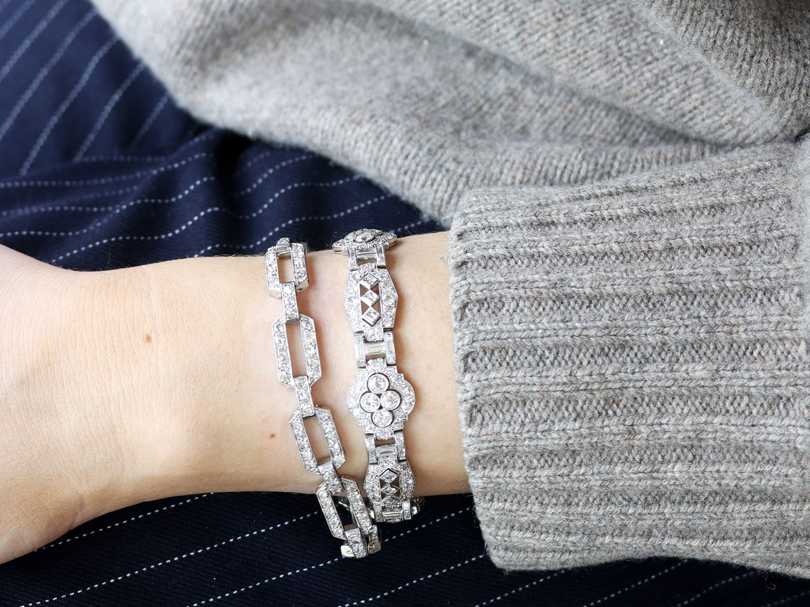 diamond bracelet stack