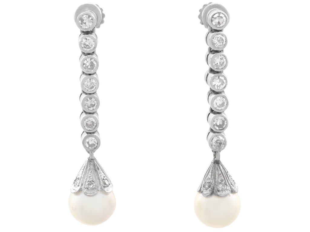 vintage pearl earrings