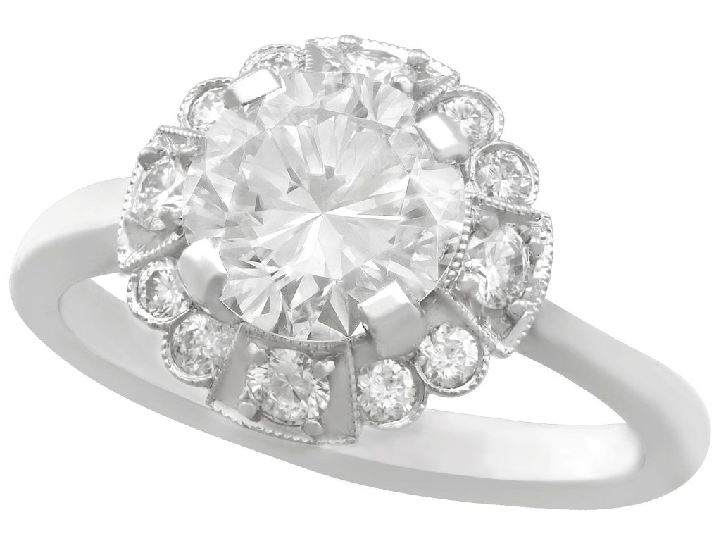 Round cut Halo Rings