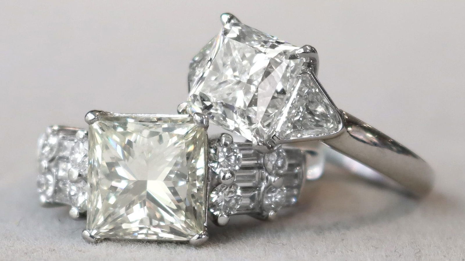 Princess cut engagement rings