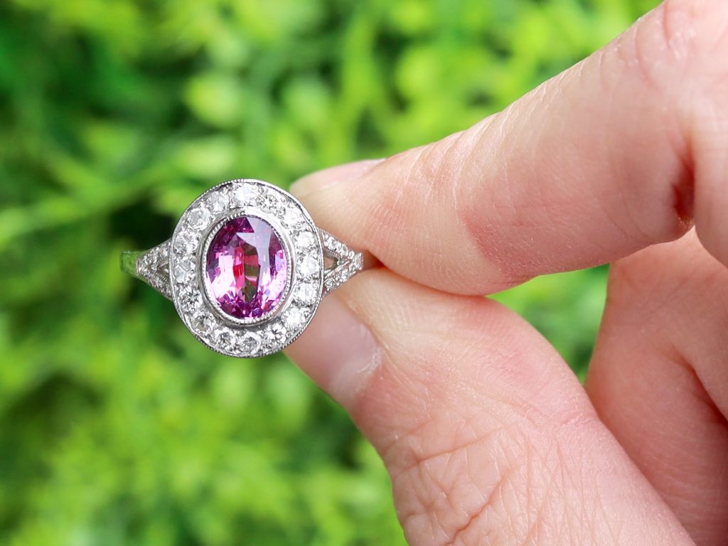 pink sapphire engagement ring