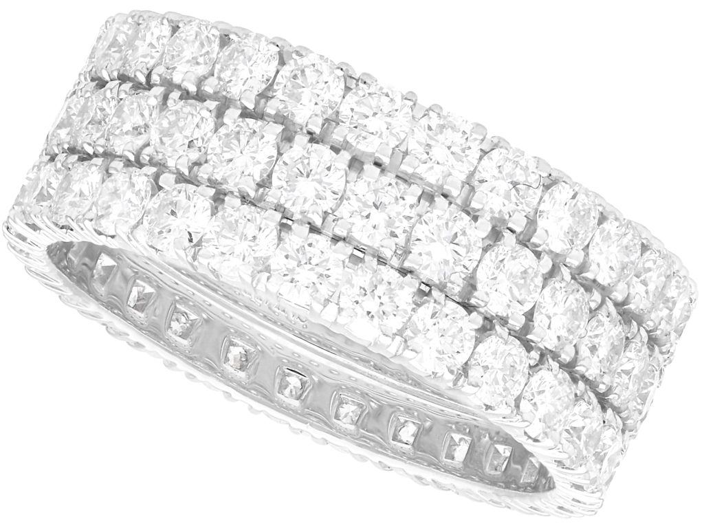 Triple Eternity Stacked Ring