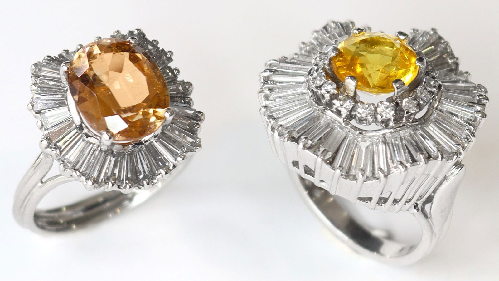 Ballerina Halo Engagement Rings