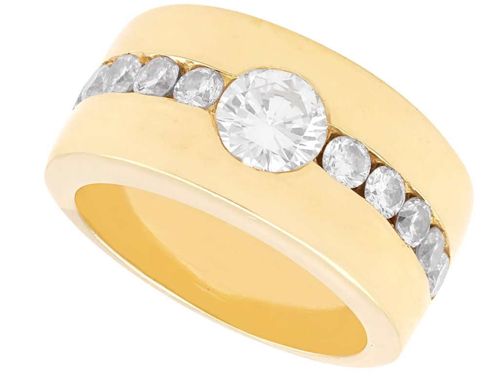 chunky engagement ring gold