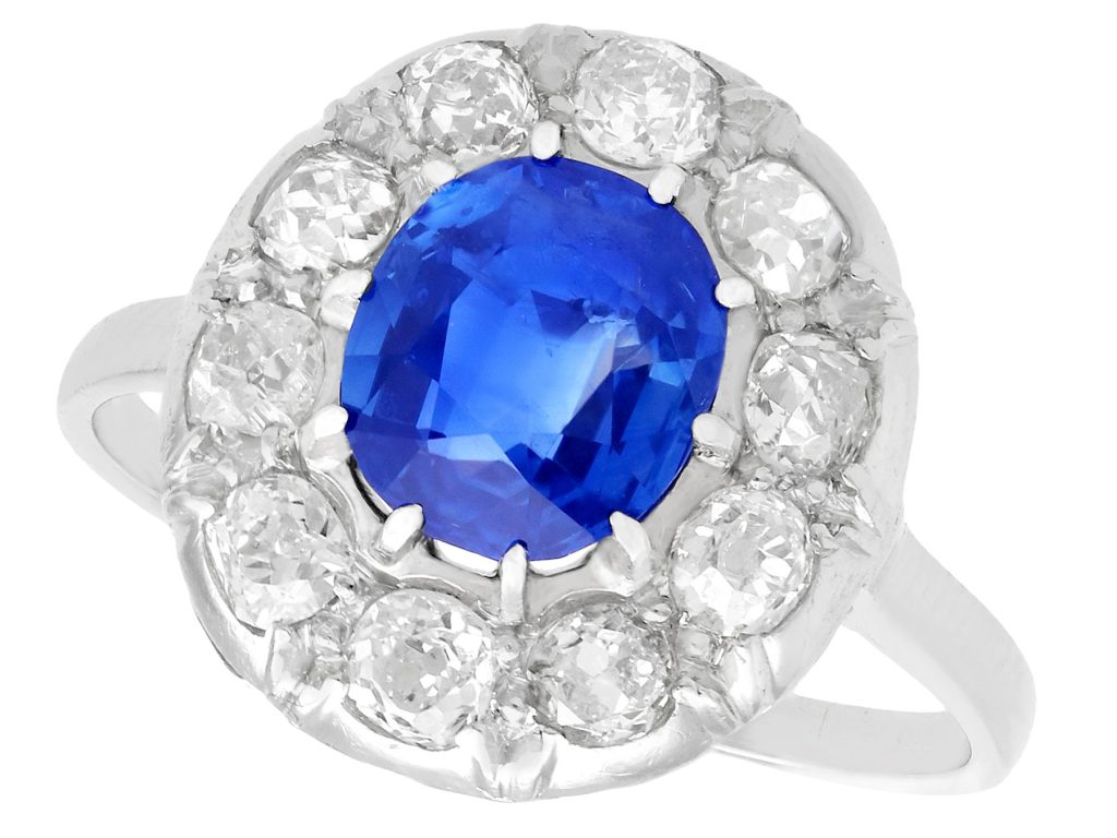 Sapphire Halo Engagement Rings