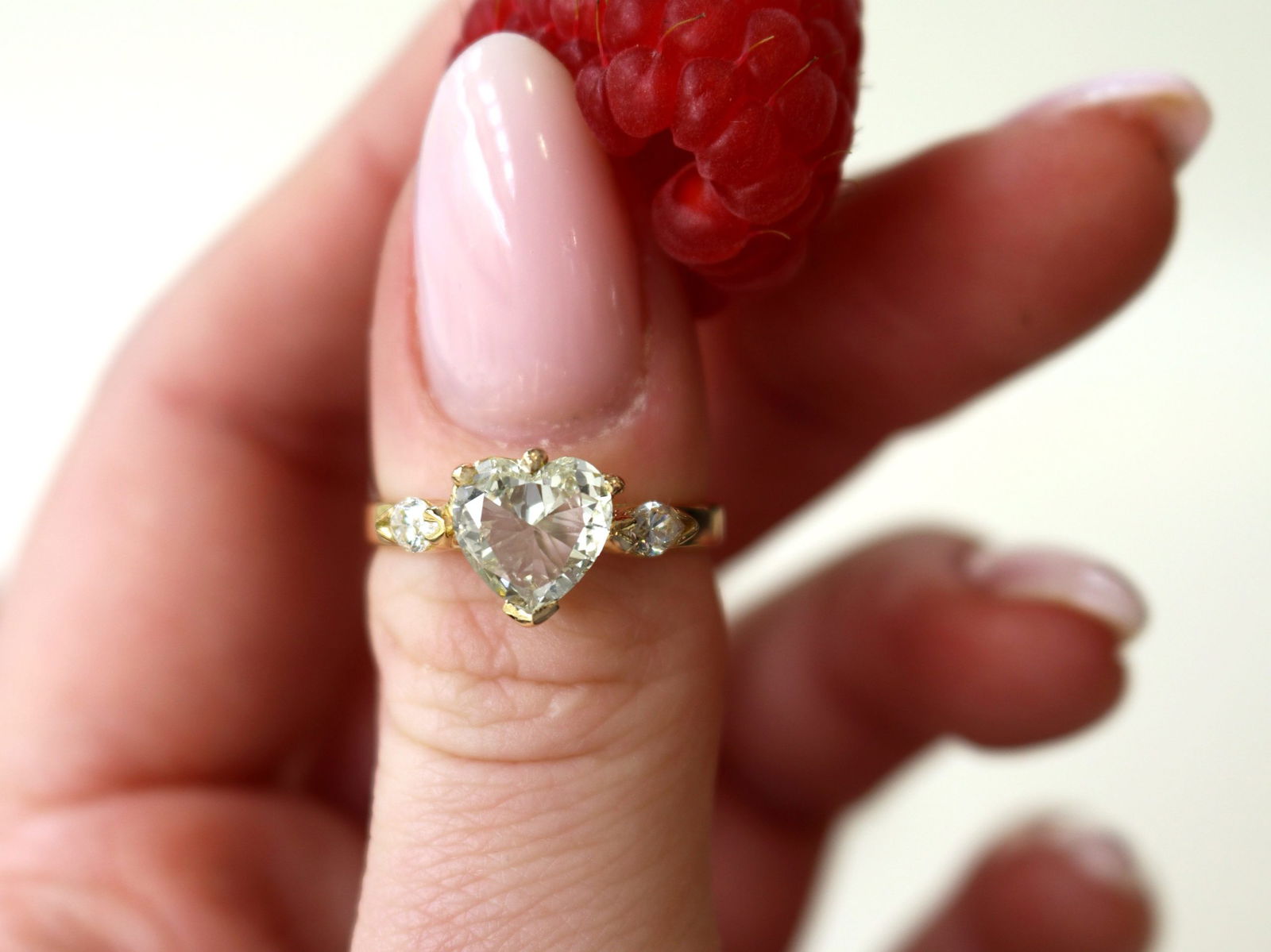 Heart Diamond Engagement Ring 