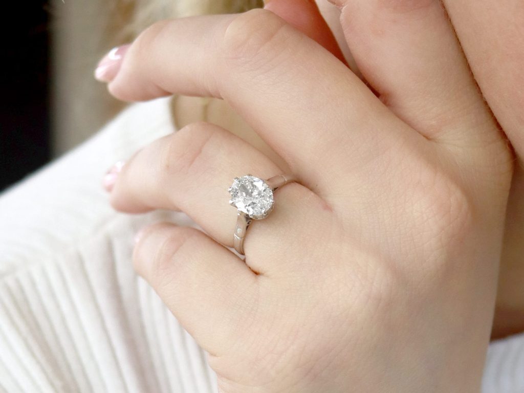 Kourtney Kardashian Oval Engagement Ring