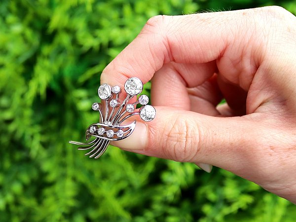 floral brooch outside