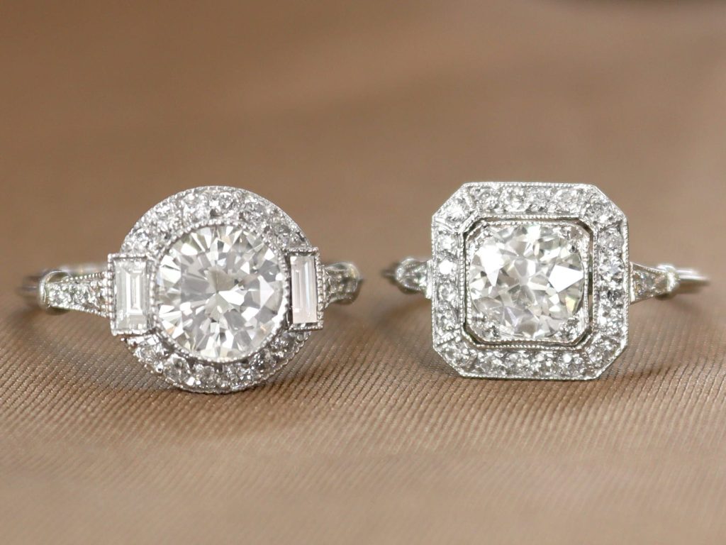 diamond halo rings 