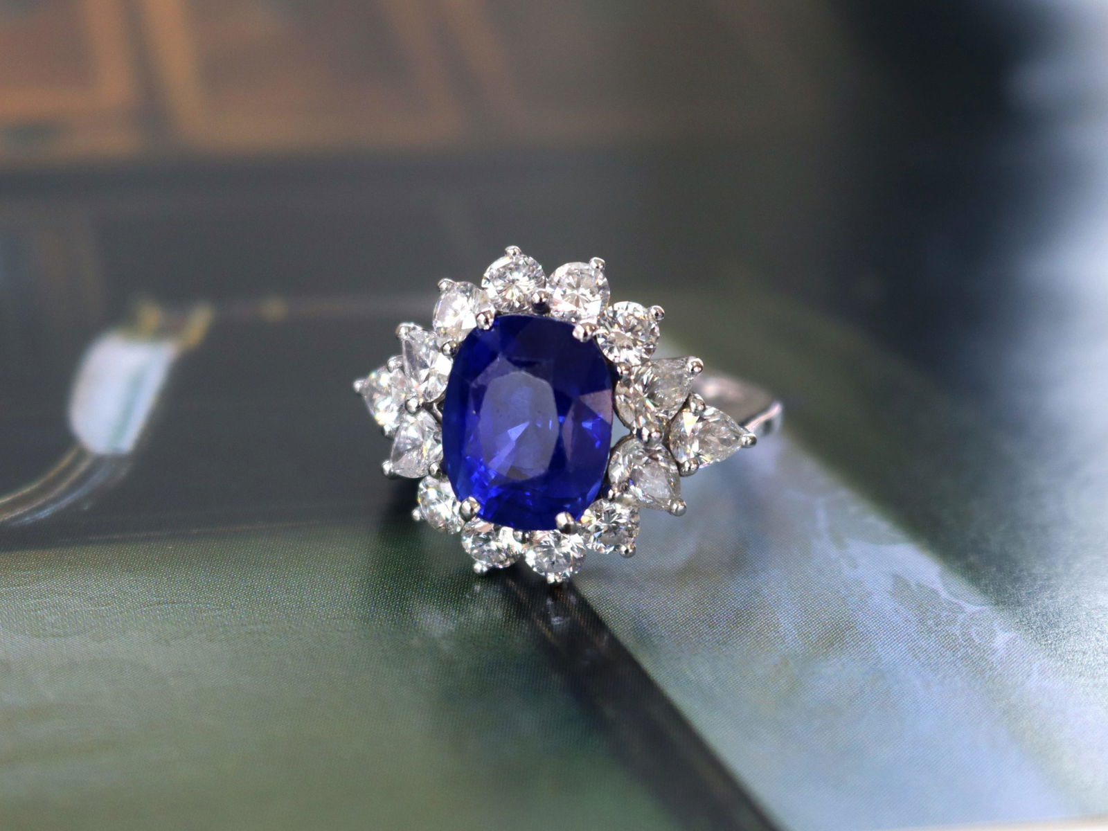 Blue Sapphire Engagement Ring