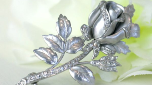 flower diamond brooch