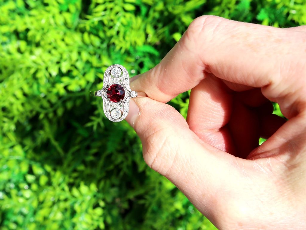 Edwardian ruby and diamond ring 