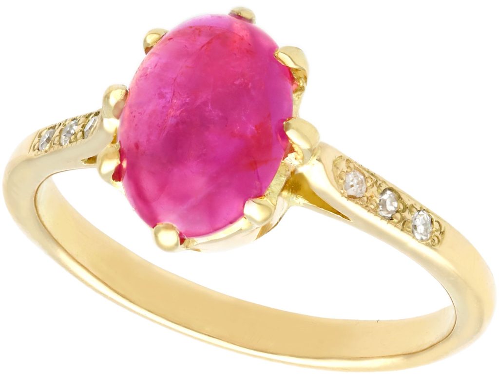 Vintage Pink Engagement Ring