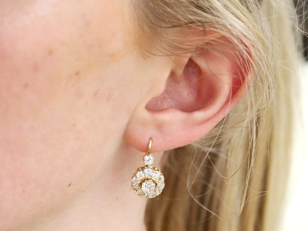 diamond drop earrings