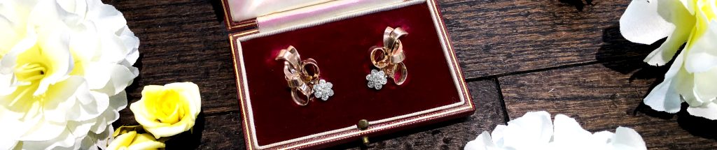 rose gold drop earrings 
